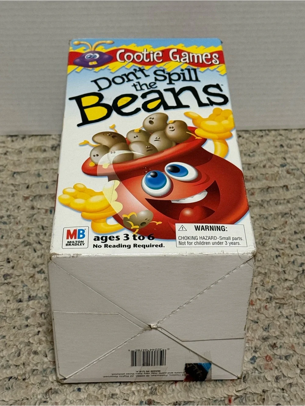 Milton Bradley Don't Spill the Beans Children's Game 1999 Complete In Box